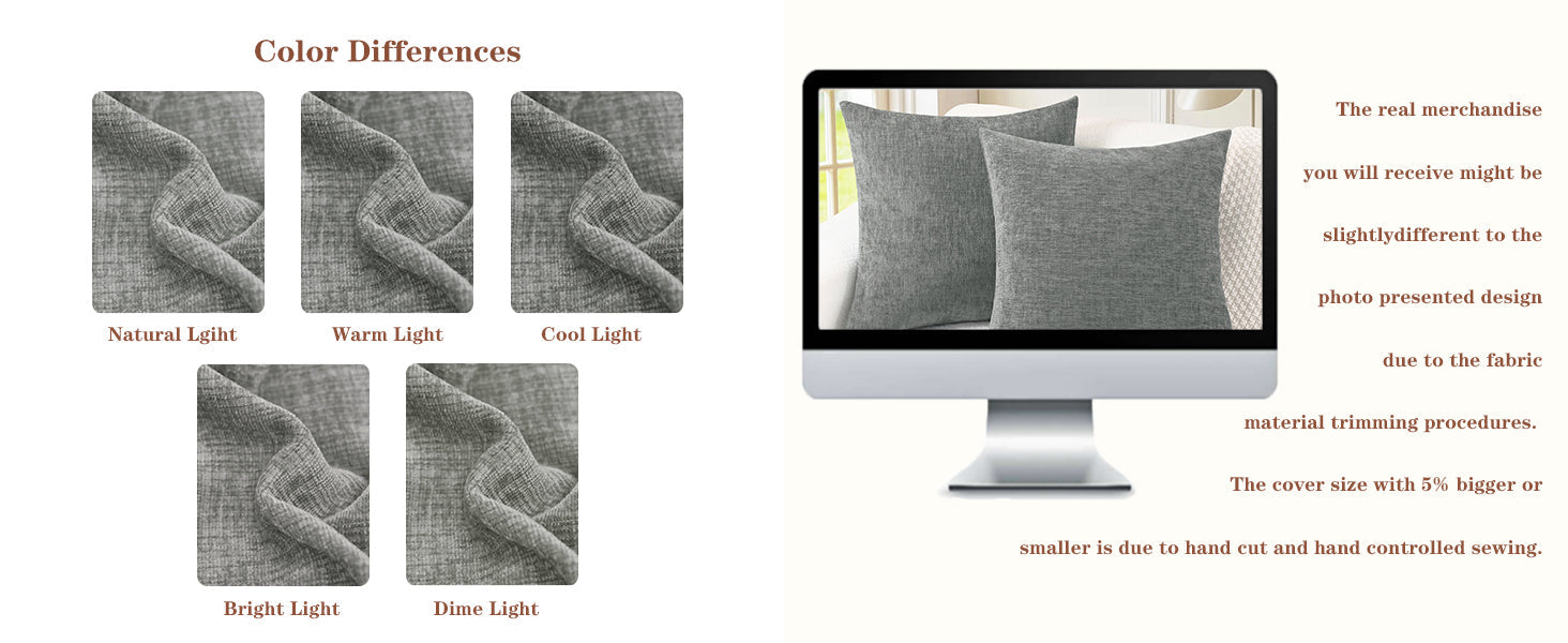 CaliTime Throw Pillow Covers Decorative 18 X 18 Inches Pack of 2 Cozy Chenille Cushion Cases for Couch Sofa Bed Living Room Home Navy Blue
